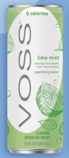 VOSS Lime Mint Sparkling Water