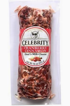 Celebrity Cranberry Cinnamon Goat Milk Cheese