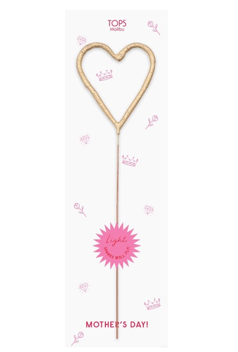 Big Golden Heart Sparkler Wand Mother’s Day