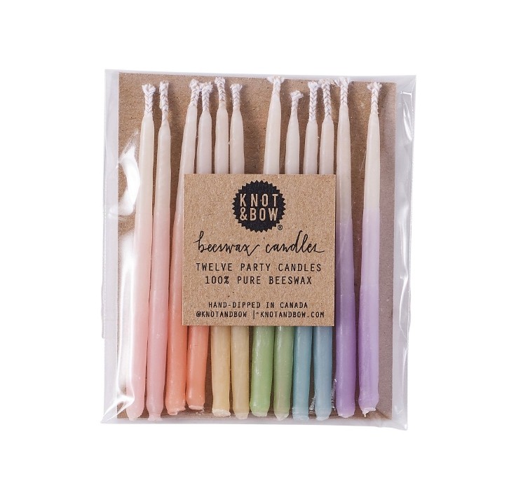 Knot & Bow Party Candles - Ombre