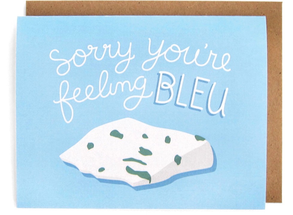 Feeling Bleu Greeting Card