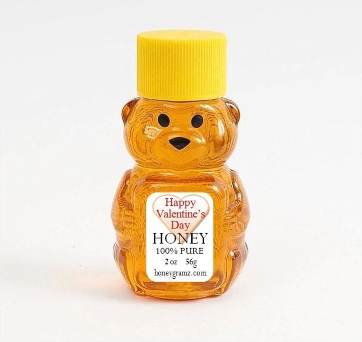 Happy Valentine's Day Honey 2 oz Honey Bear