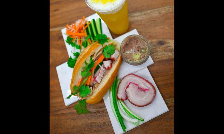 Slow Roasted Pork Belly Vietnamese Sandwich