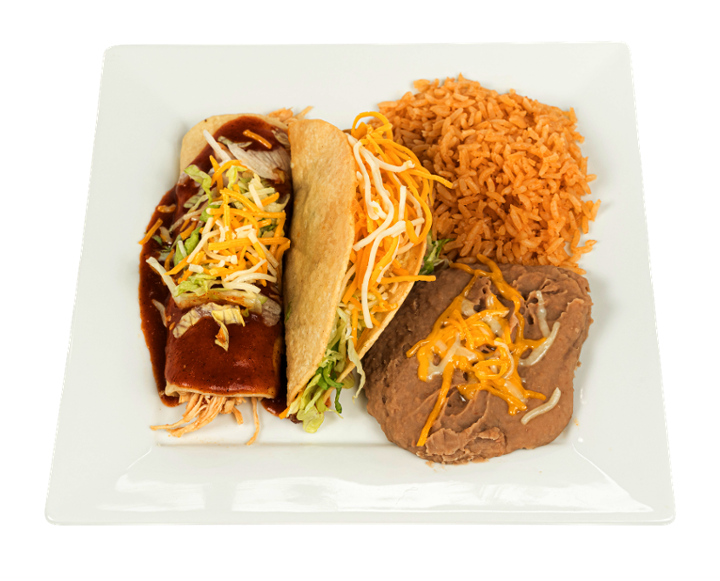Combo #5 Beef Taco And Enchilada