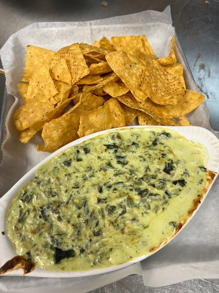 Spinach Artichoke Dip and Chips