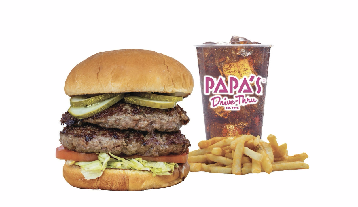 Spicy Papa Double Burger Combo