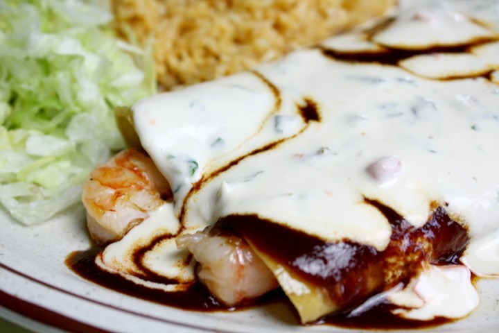 MONTEREY SHRIMP ENCHILADAS