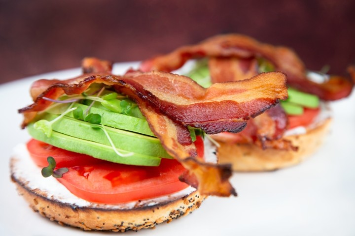 Bacon, Tomato, Avo Bagel