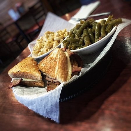 Brisket Grilled Cheese w/ 2 Sides