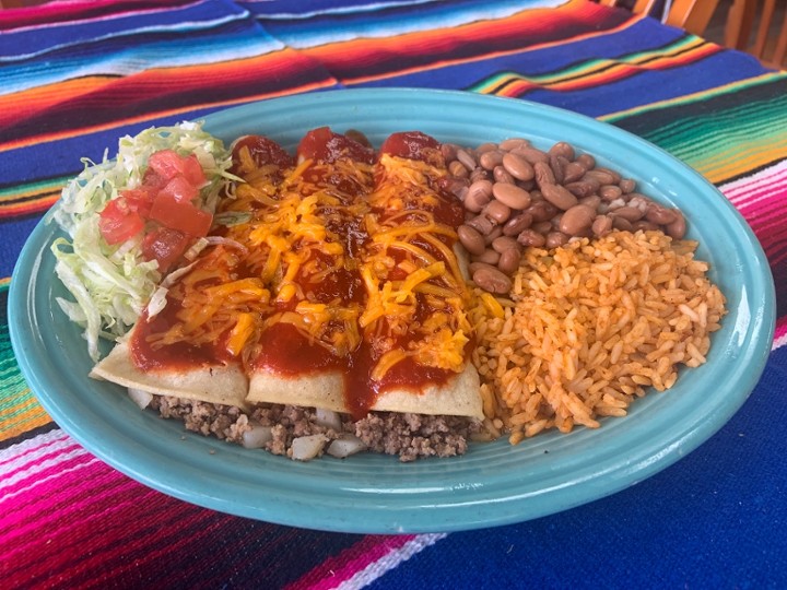Beef Enchilada Plate (Thursday)