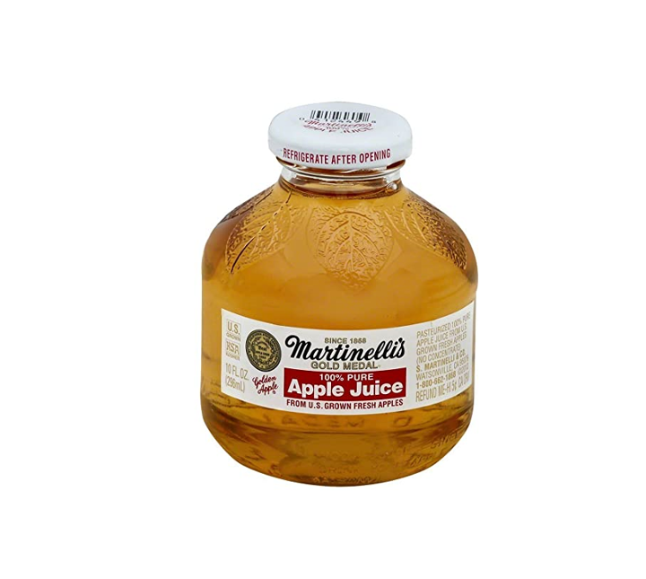 BOTTLE: Marinelli's "Apple shaped bottle" Apple Juice