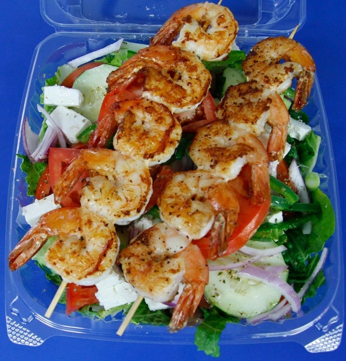 Shrimp Souvlaki Platter