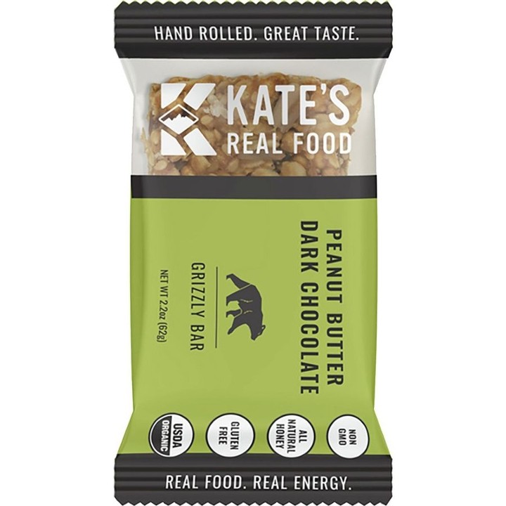 Peanut Butter Dark Chocolate Grizzly Bar - Kates Real Food