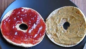 Bagel with PB&J