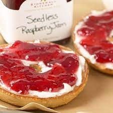 Bagel with CC & Strawberry Jelly