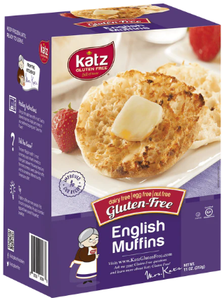 Katz GF English Muffin 4-pak