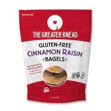 Greater Knead GF Cinn. Raisin Bagel