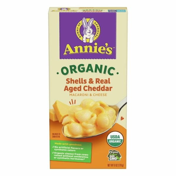 Annie's Organic Shell Real Aged Cheddar