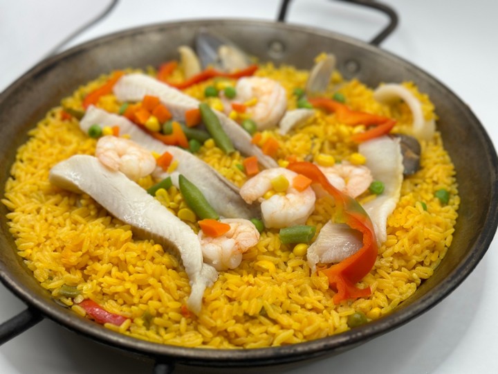 456. Paella Marinera (Seafood)