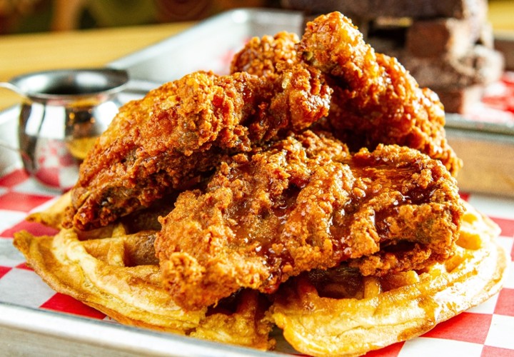 FRIED CHICKEN & WAFFLES - NO SIDES