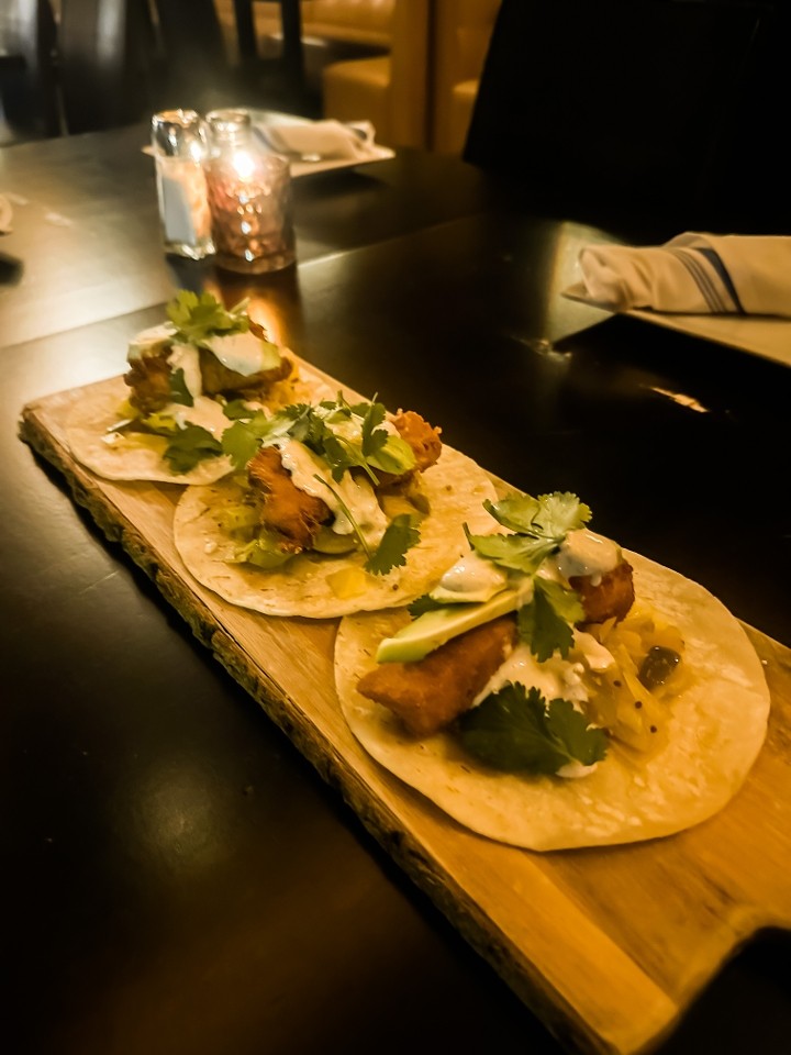 SOUTHERN FRIED FISH TACOS