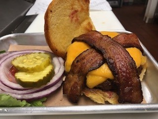 Heaven's Bacon Cheddar Burger