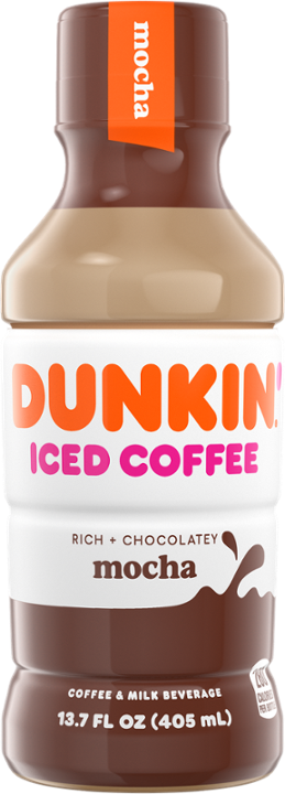 Dunkin Donuts Iced coffee mocha bottle