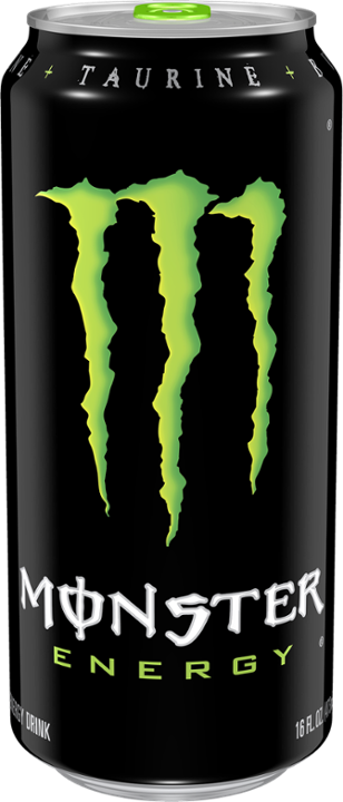 16 oz Monster energy green can