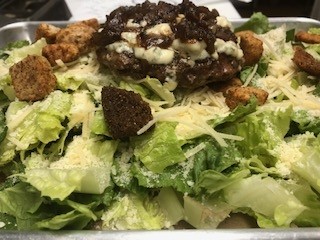 Ceasar burger salad small patty