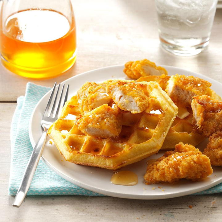 Crispy Honey Chicken Waffle