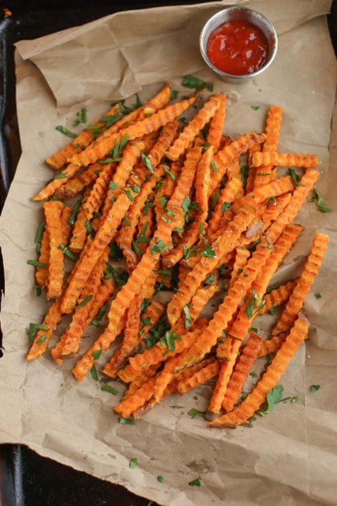 Crinkle Sweet Potato Fries