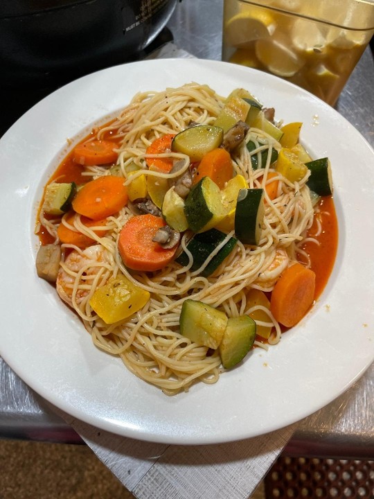 Garlic Shrimp Angel Hair