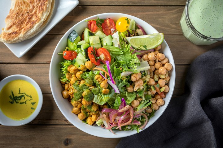 Chickpea Chana + Salad