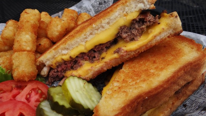 Ultimate Grilled Cheese Cheeseburger