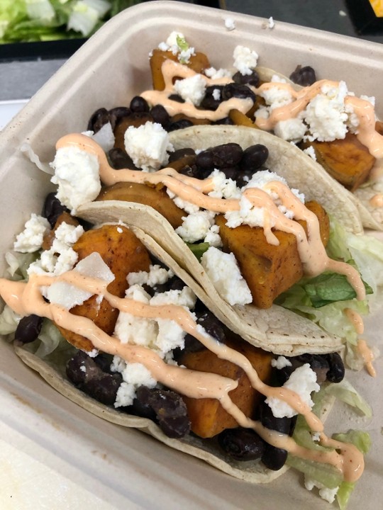 Sweet Potato and Black Bean Taco Duo