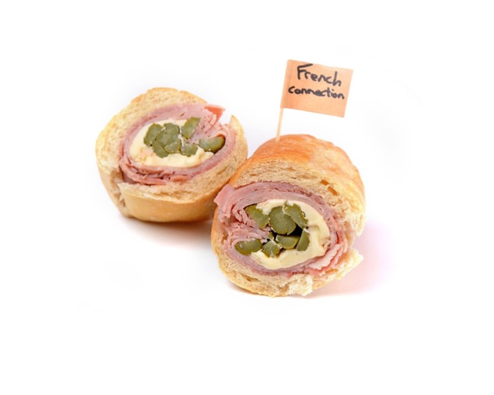 PICTURE ONLY: French Connection (French Madrange  ham, butter, brie cheese, cornichons)