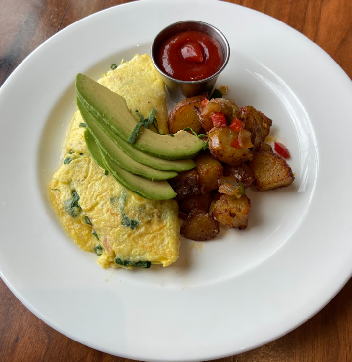 Greens and Goat Cheese Omelet