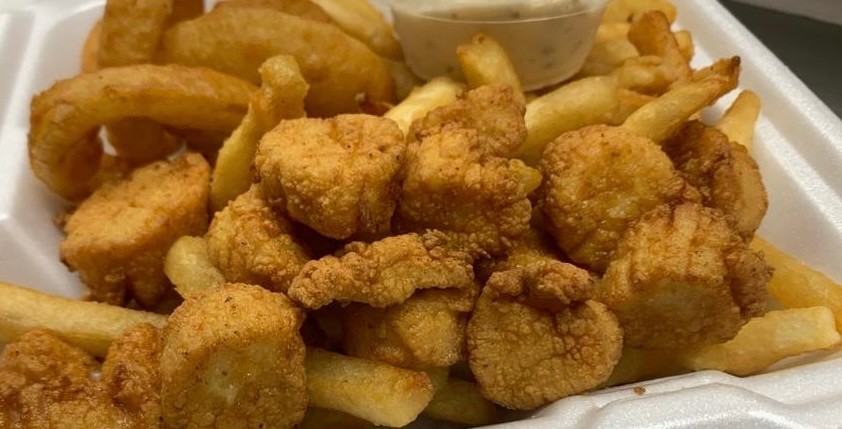 Fried Scallops Plate