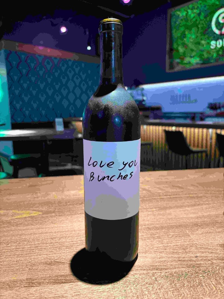 Love You Bunches Sangiovese glass