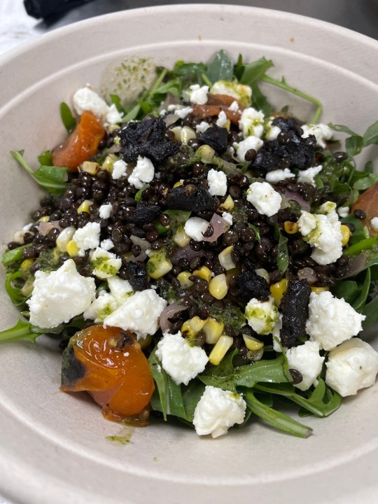 Warm Arugula and Lentil Salad