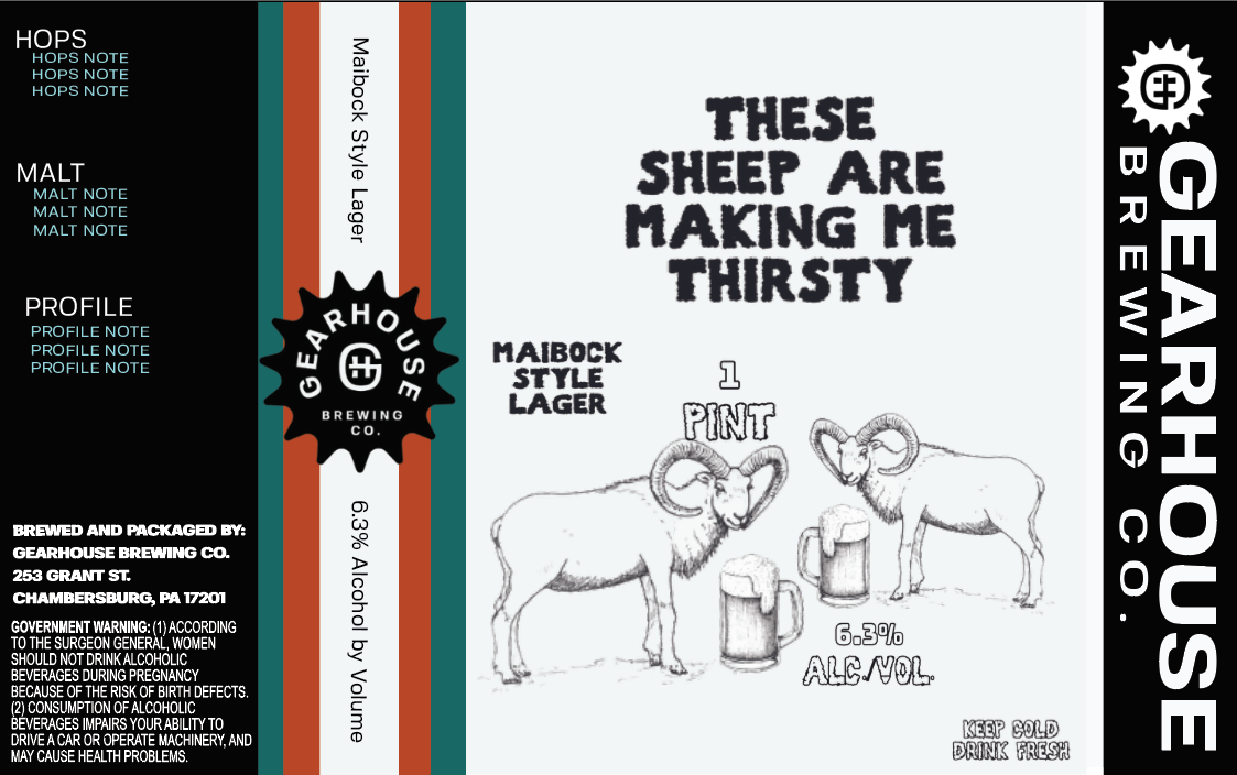 These Sheep Are Making Me Thirsty Maibock Lager 16oz/Can