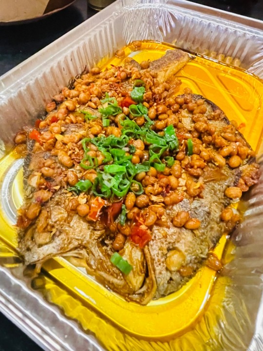 👍腊八豆（湖南纳豆）煎黄鱼Hunan Style Natto fries yellow croaker