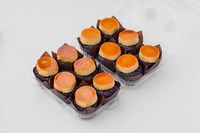 1 Dozen Ube Leche Flan Cupcakes