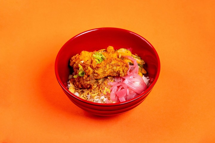 Sweet Soy Fried Chicken Rice Bowl