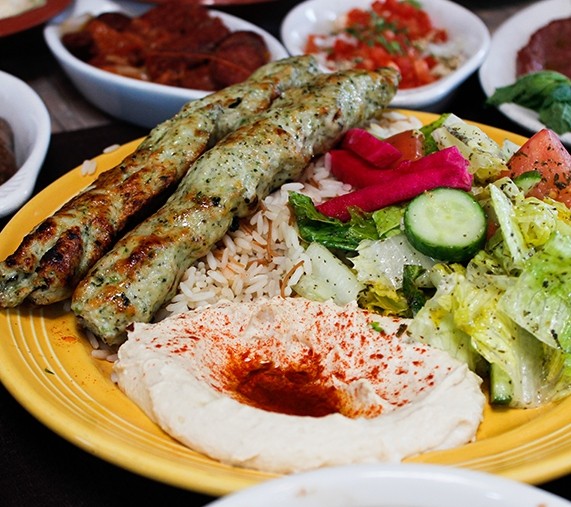 Chicken Kefta Kebab Plate