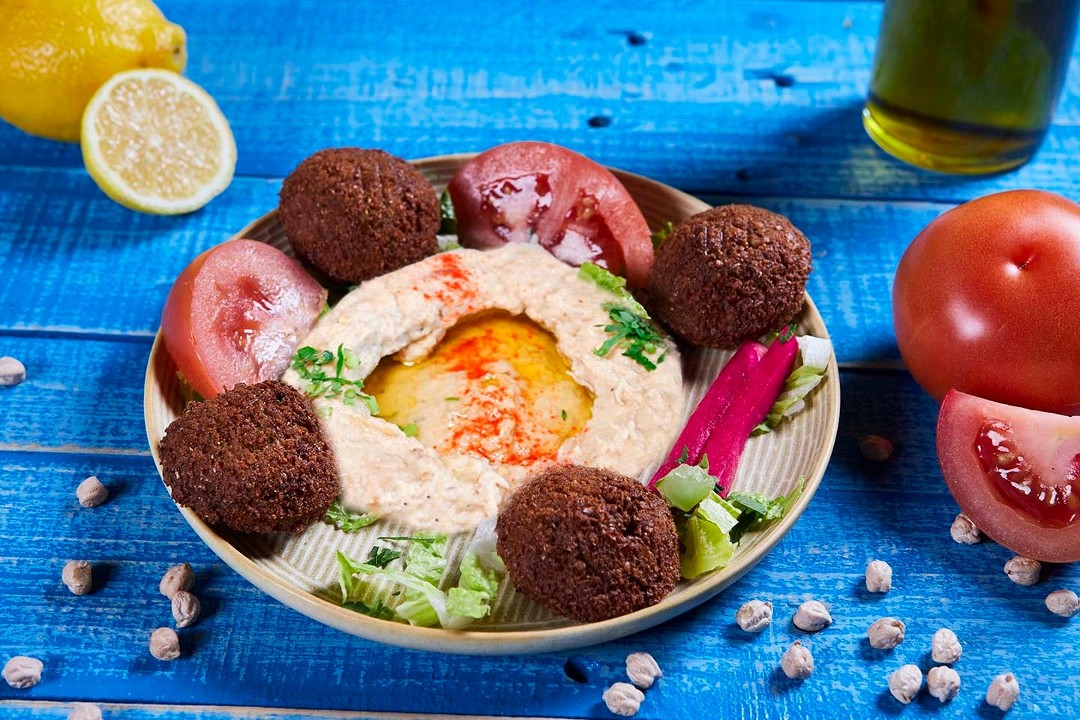 Falafel with Babaganouj