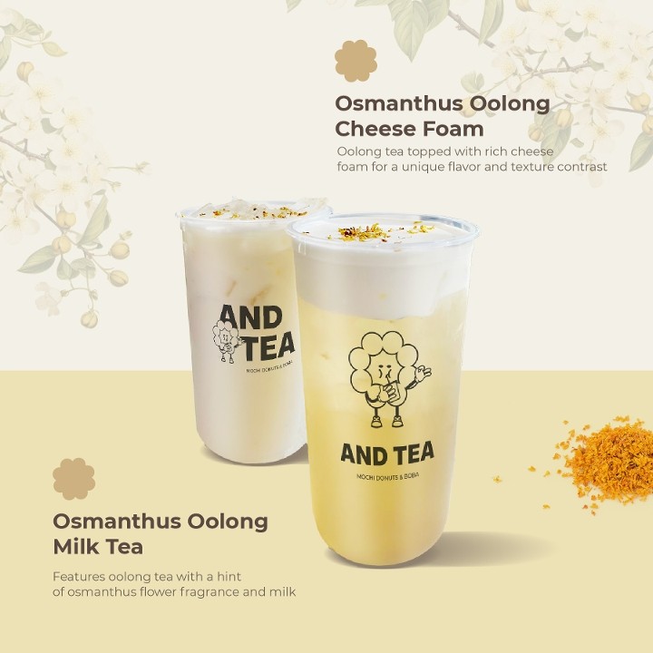 Osmanthus Oolong with cheese