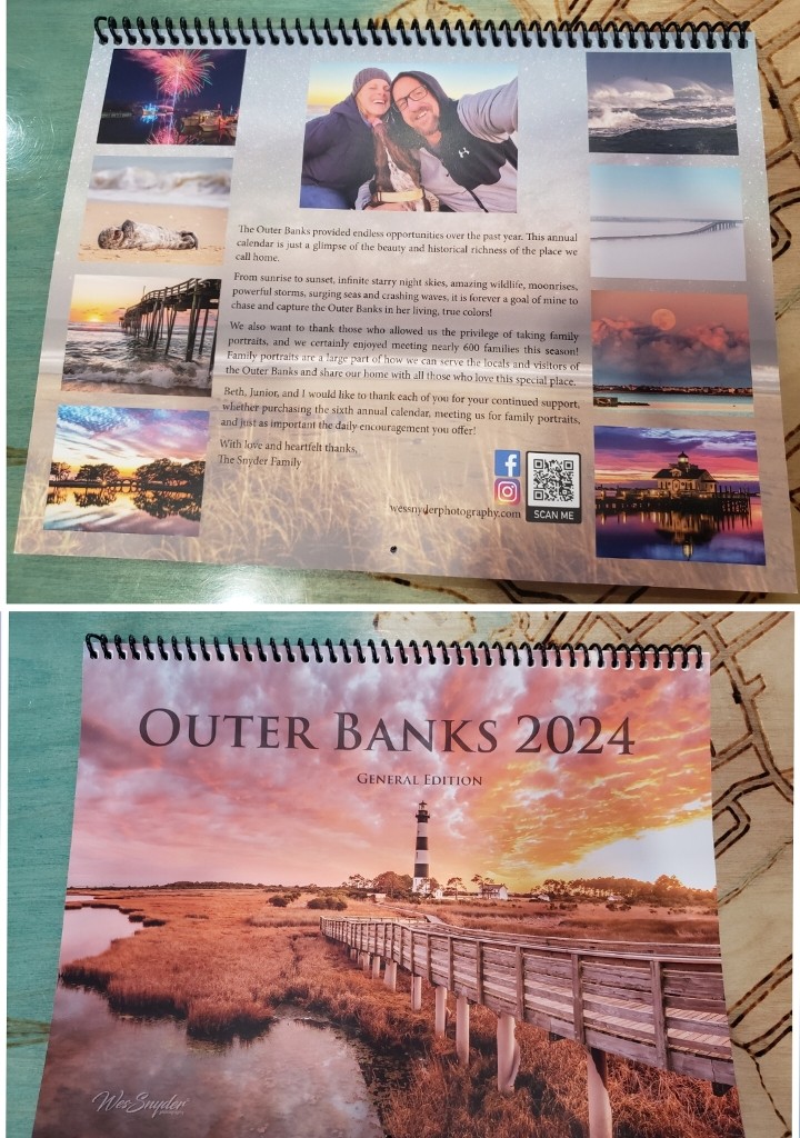 Outer Banks 2024 - General Calendar: SOLD OUT