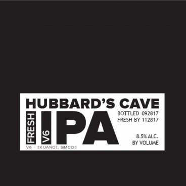 Hubbard's Cave 1Hop Mosaic Fresh Imperial IPA