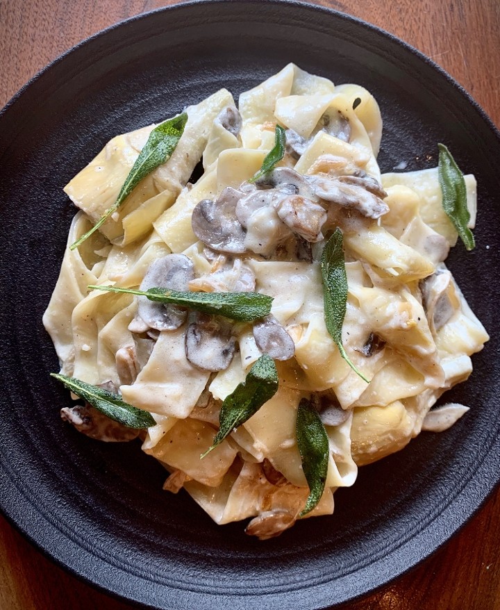 Pappardelle with Mushrooms and Sage